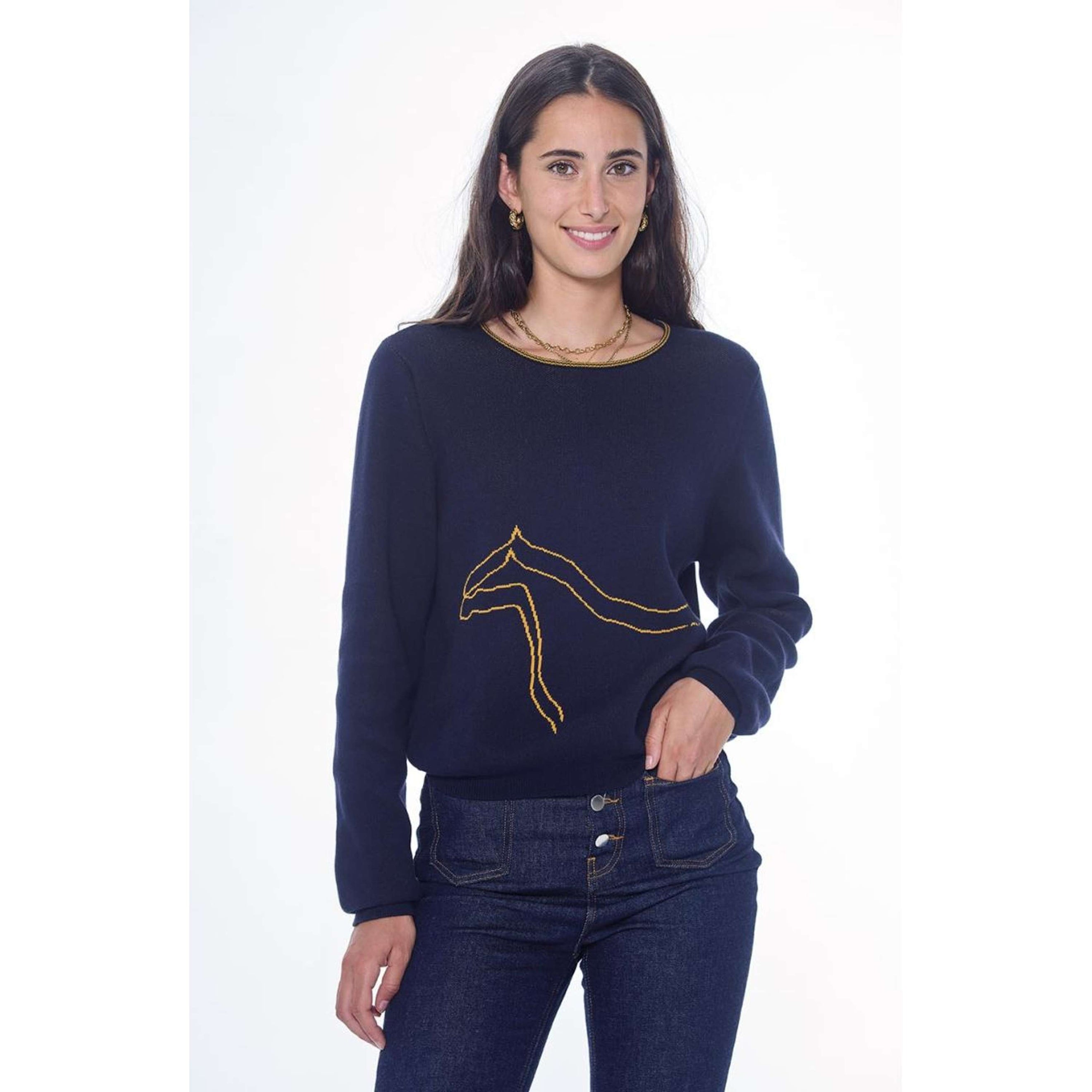 Harcour Pull Swift Femme Marin