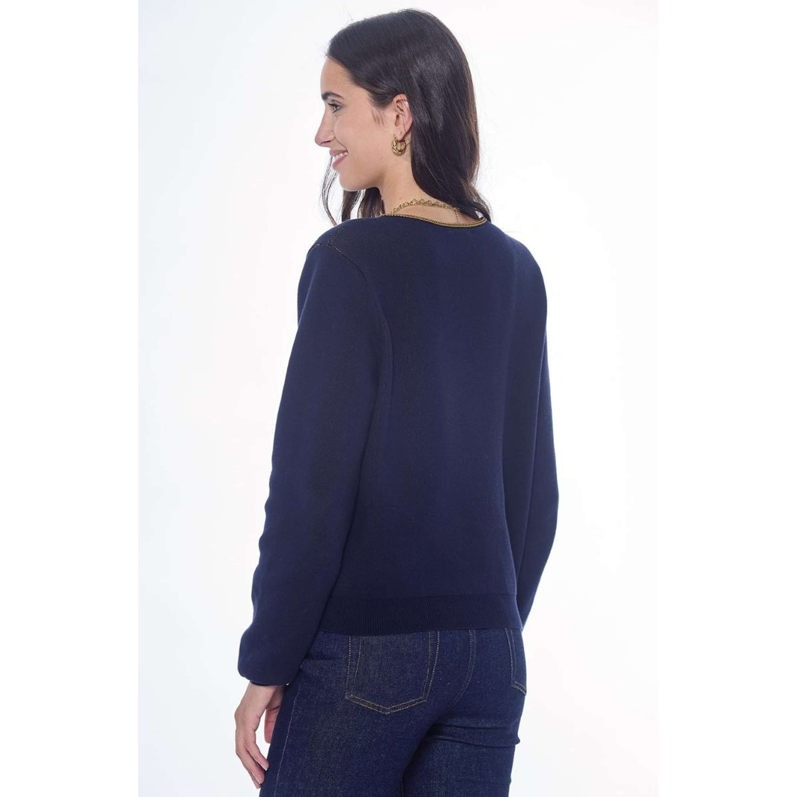 Harcour Pull Swift Femme Marin