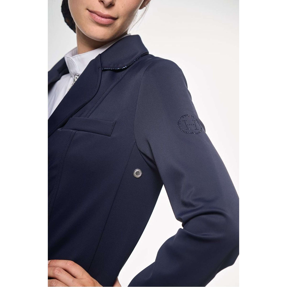 Harcour Petite Veste de Concours Floranie Femme Marin