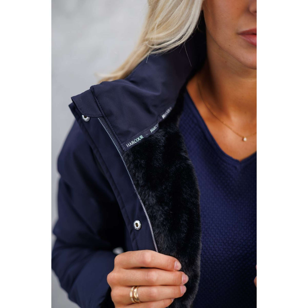 Harcour Parka Jarnac Femme Marin