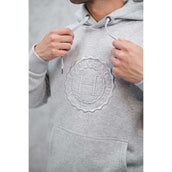 Harcour Pull col Hoodie Samy Unisex Gris Chiné