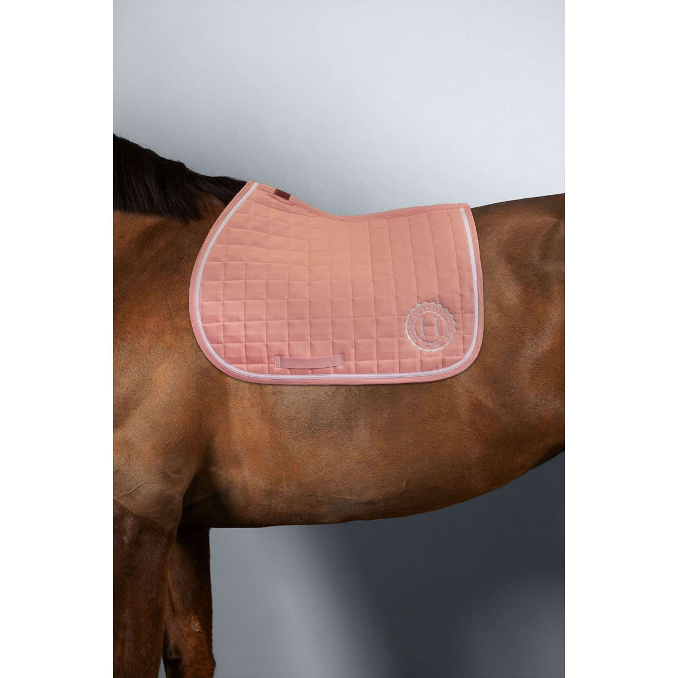 Harcour Tapis de Selle Siriel de Saut Bébé rose