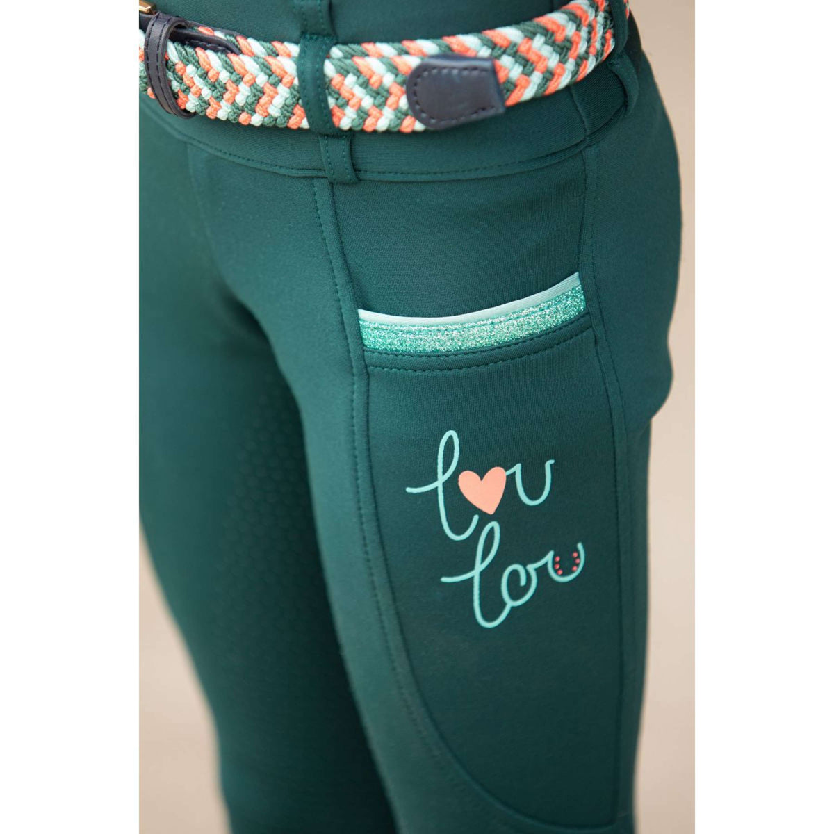 Harry's Horse Legging d'Équitation LouLou25 Daisy Full Grip Bayberry