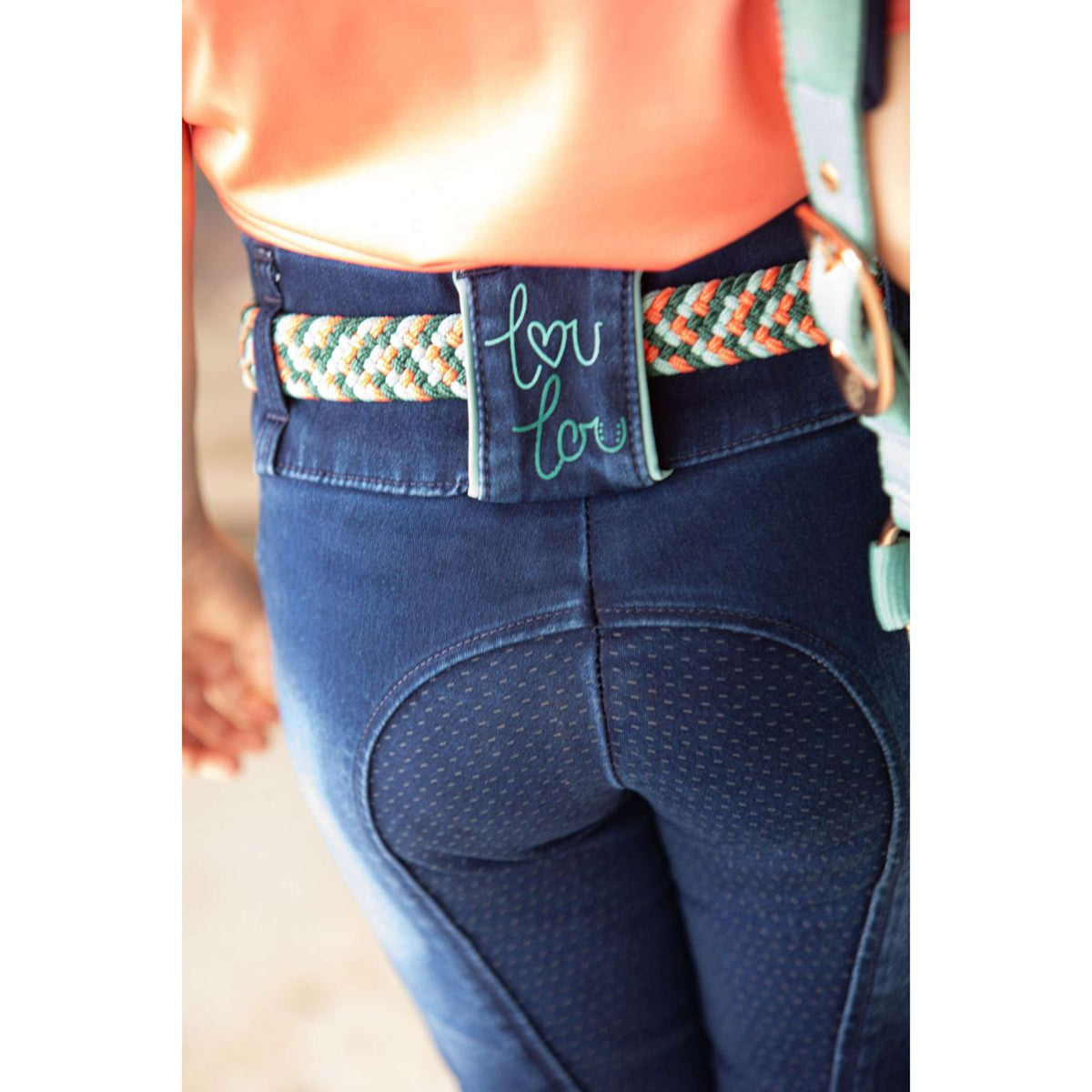 Harry's Horse Legging d'Équitation LouLou25 Daisy Full Grip Blueberry