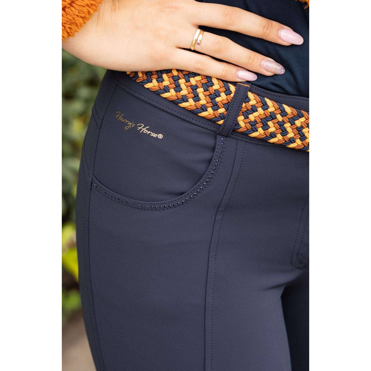 Harry's Horse Pantalon d'Équitation ClassyZara Full Grip Blueberry