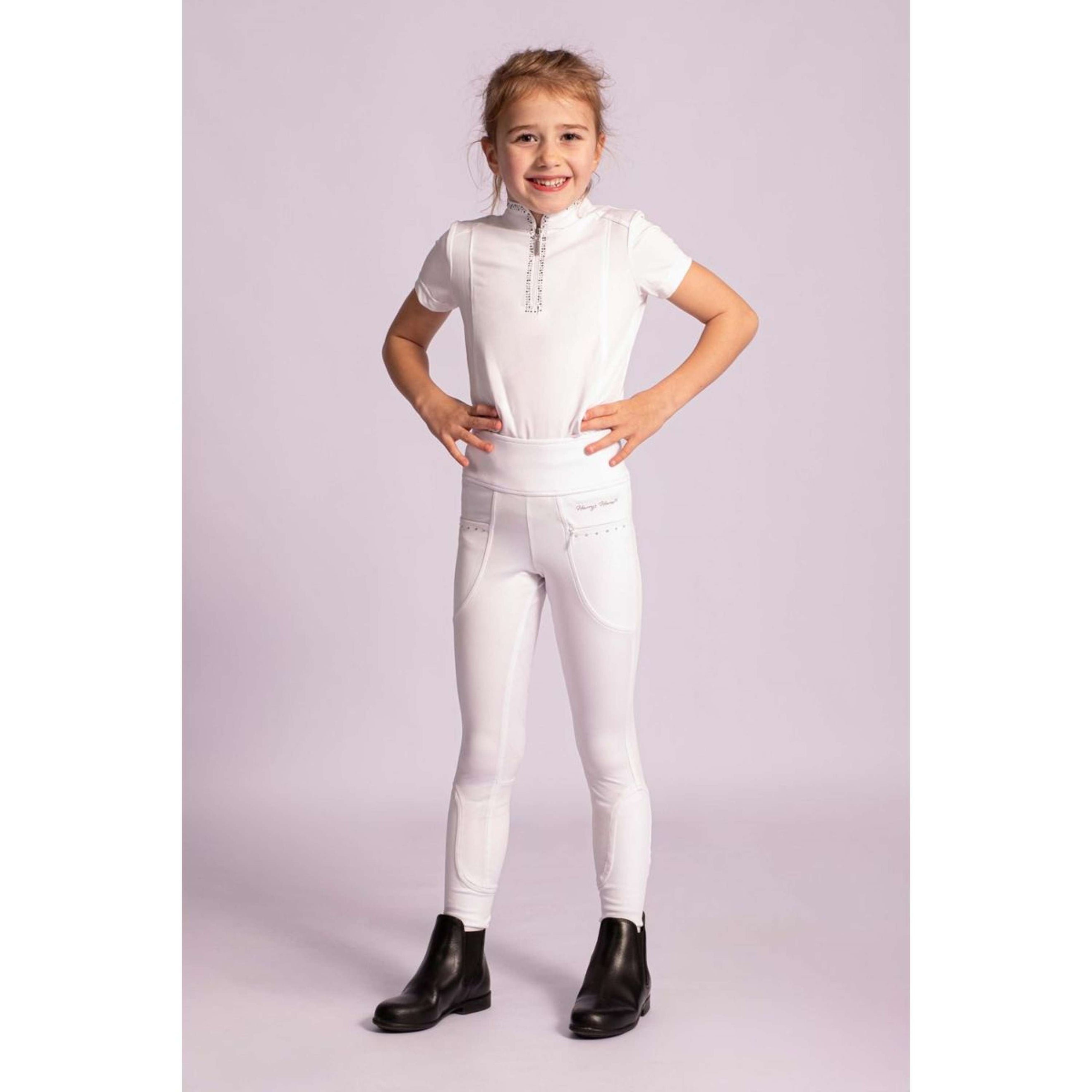 Harry's Horse Legging d'Équitation Equitights Rookie Full Grip Blanc