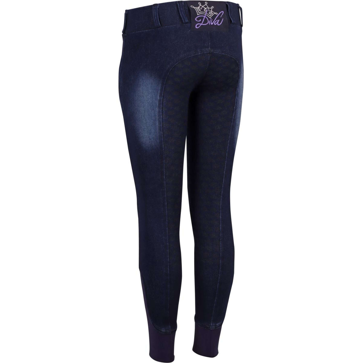 Harry's Horse Legging d'Équitation Diva Violet Full Grip Denim