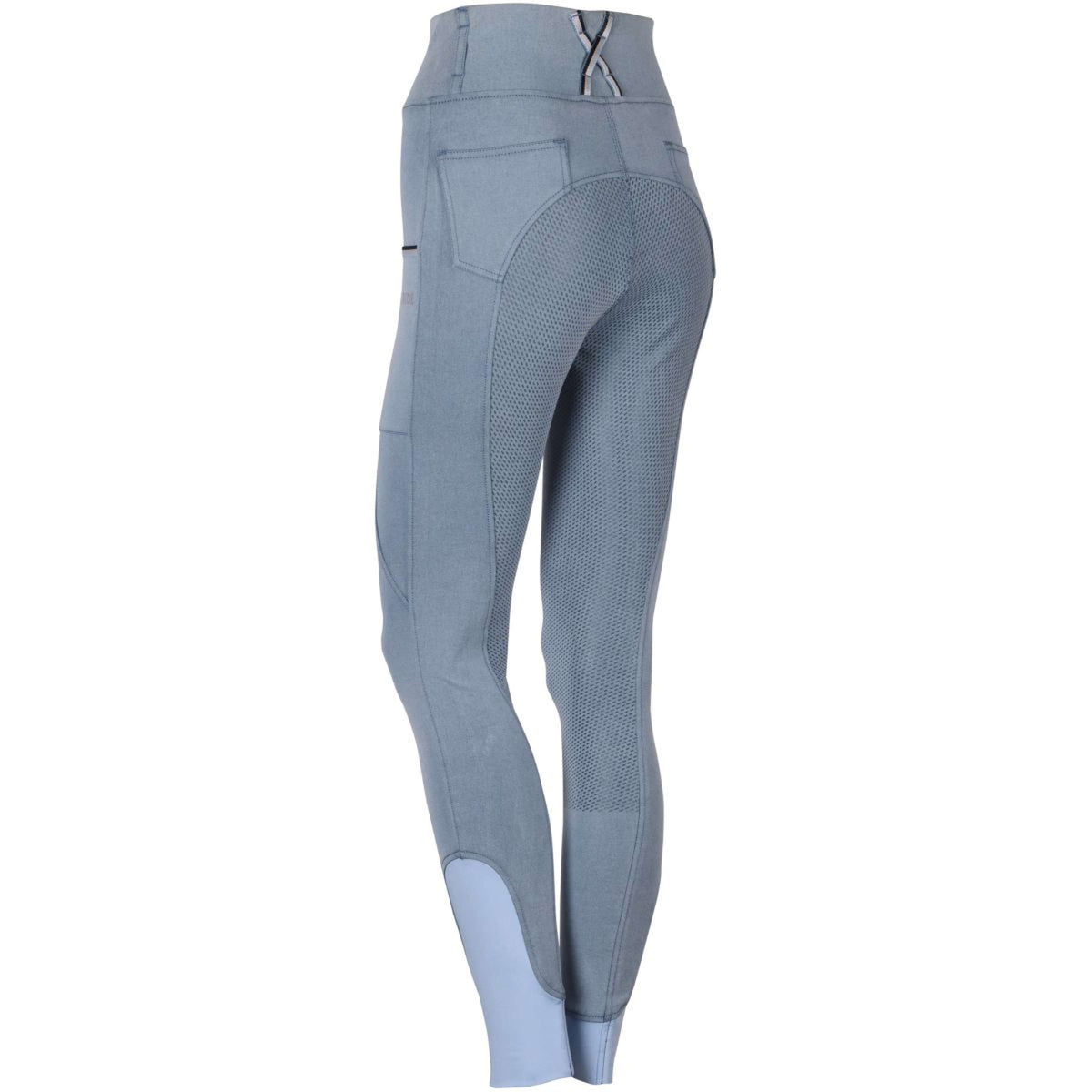 Harry's Horse Legging d'Équitation Denim Just Ride Praia Full Grip Bleu clair