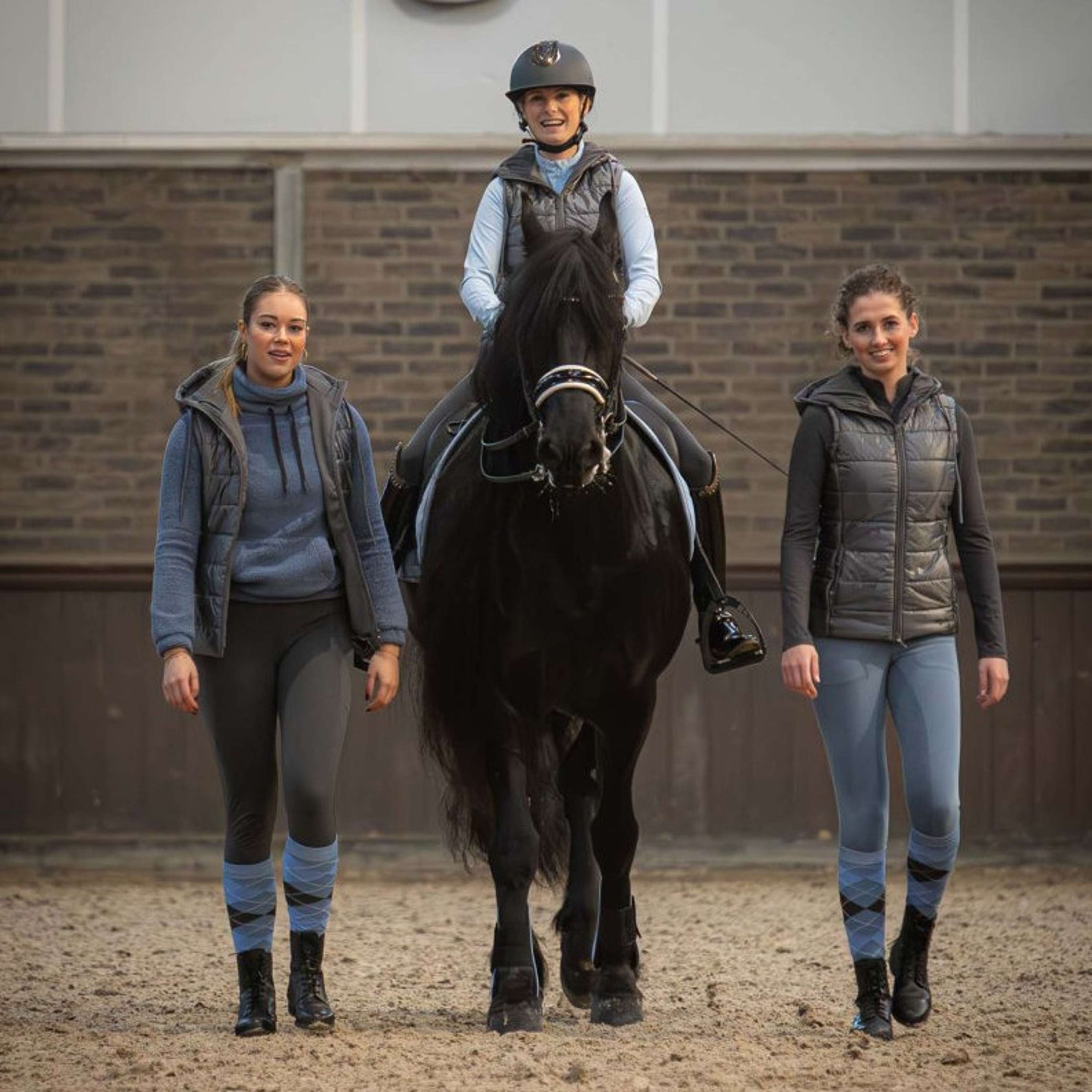 Harry's Horse Chaussettes d'Équitation Argyle Flint Stone