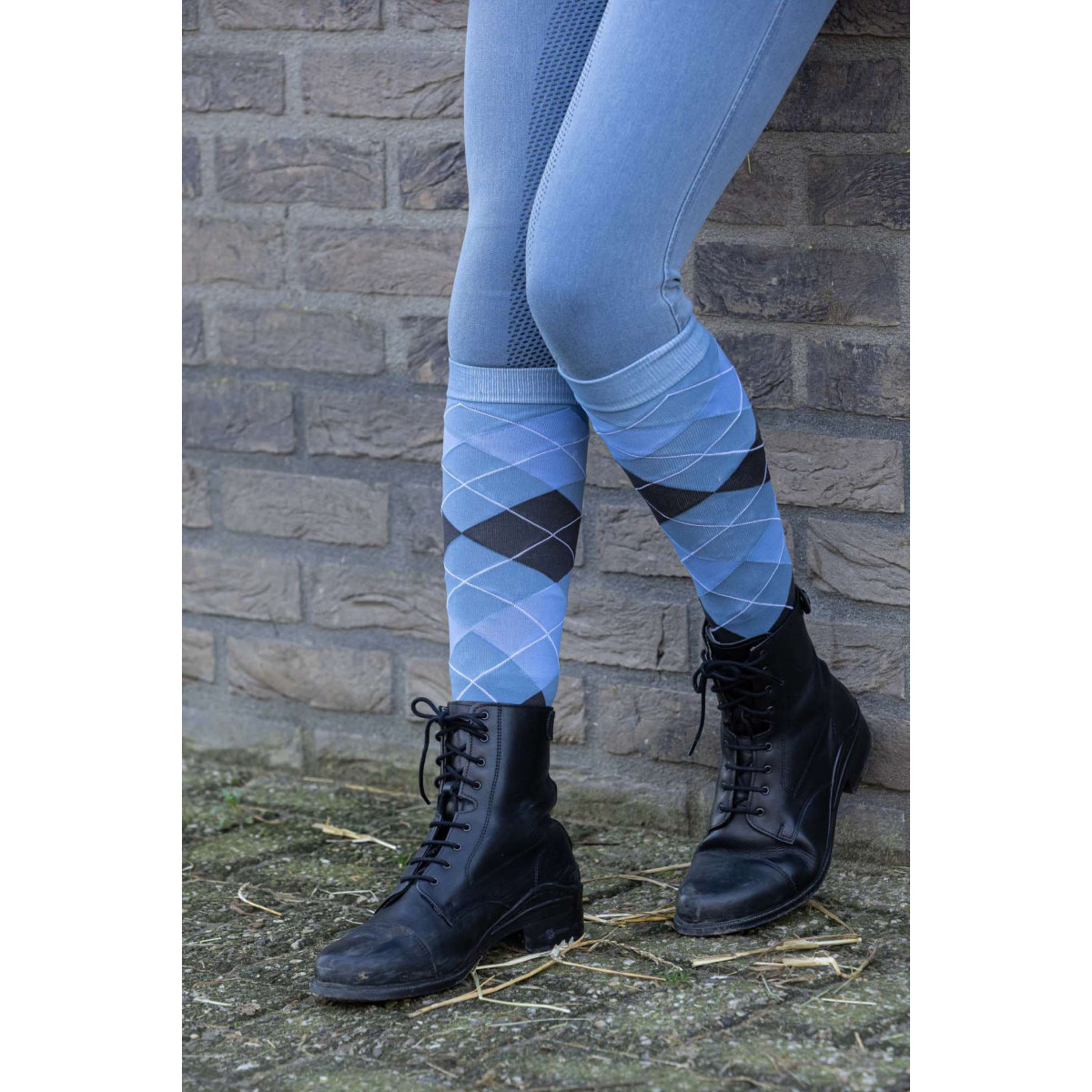Harry's Horse Chaussettes d'Équitation Argyle Flint Stone