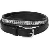Harry's Horse Ceinture Sparkling Arrow Cuir Noir/Argent