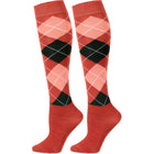 Harry's Horse Chaussettes d'Équitation Argyle Hot-Sauce
