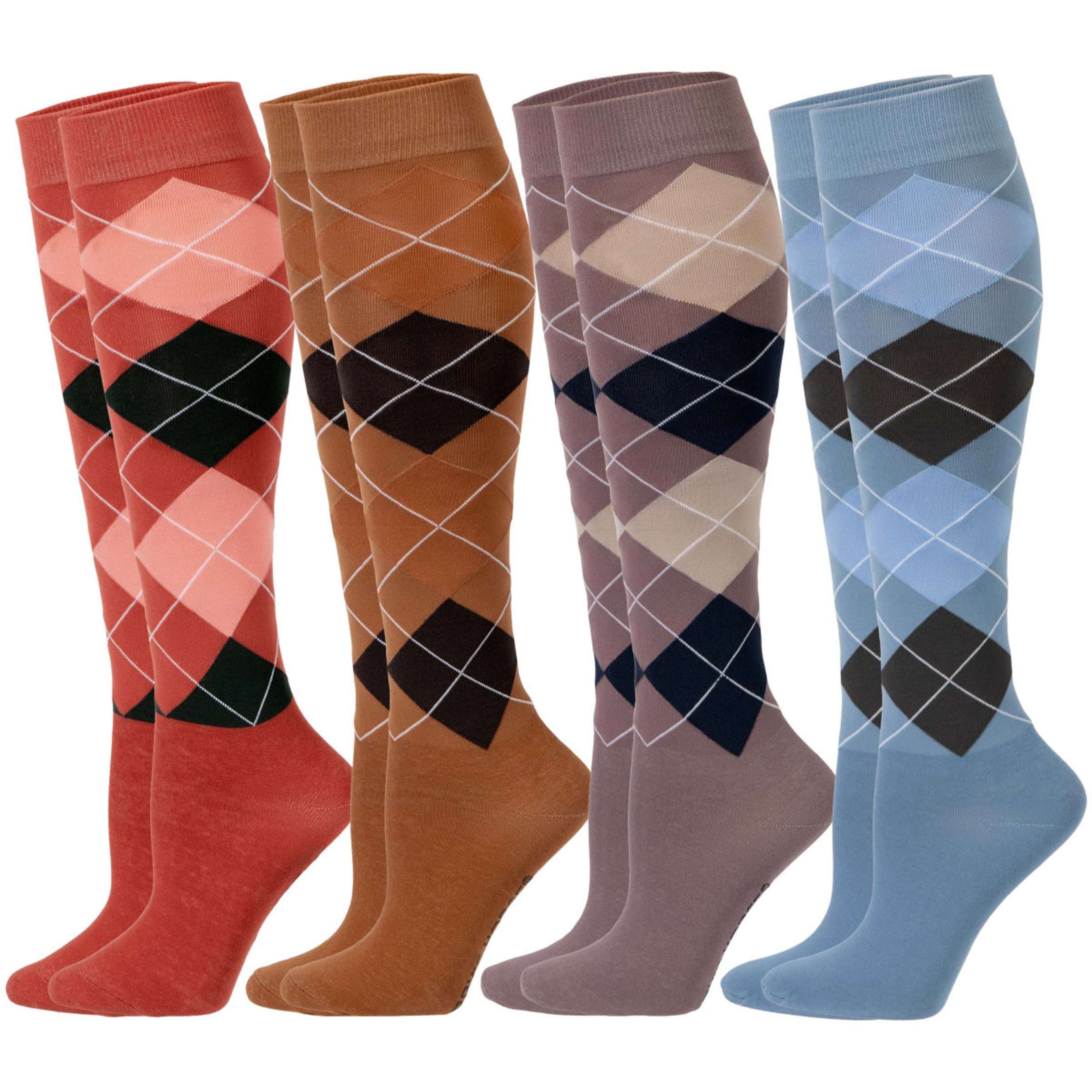 Harry's Horse Chaussettes d'Équitation Argyle Hot-Sauce Harry's Horse Chaussettes d'Équitation Argyle Hot-Sauce