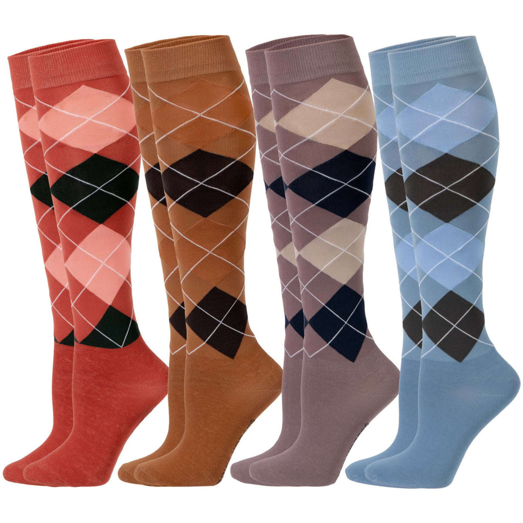 Harry's Horse Chaussettes d'Équitation Argyle Flint Stone