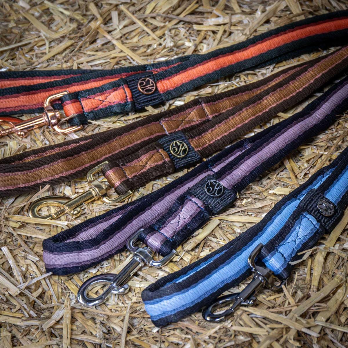 Harry's Horse Laisse Soft Stripe Marin foncé