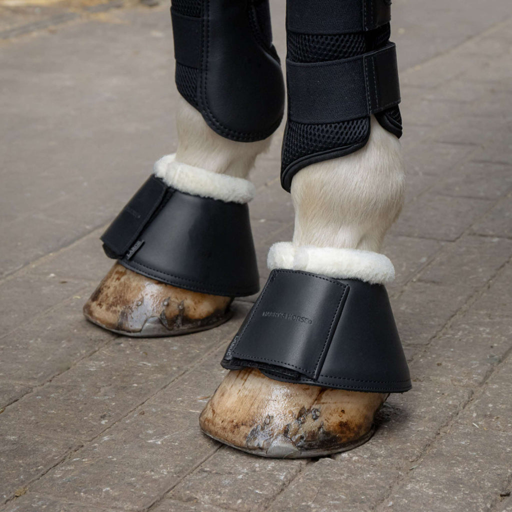 Harry's Horse Cloches d'Obstacles Excellent Faux Fur Noir