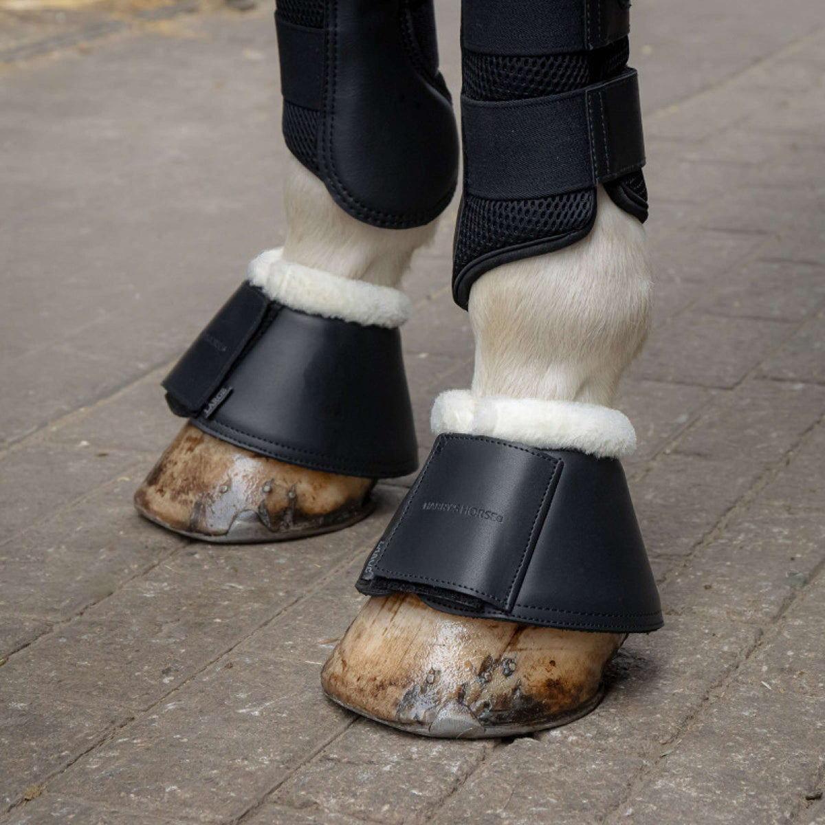 Harry's Horse Cloches d'Obstacles Excellent Faux Fur Noir