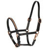 Harry's Horse Licol Crystal Noir/Or Rose