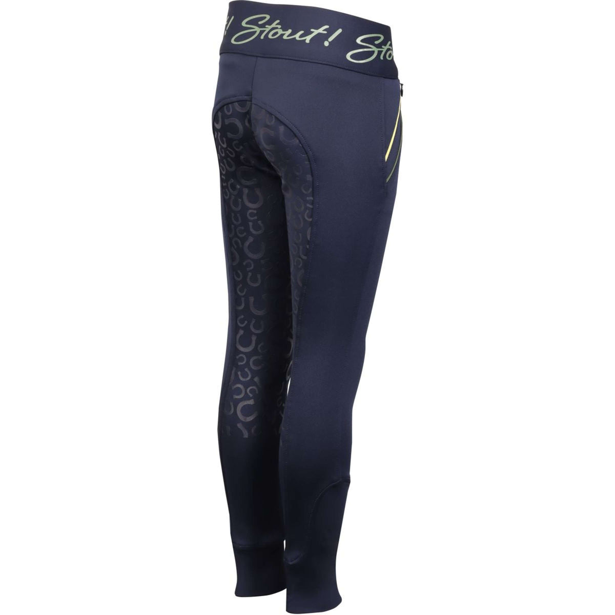 Harry's Horse Legging d'Équitation Equitights STOUT! Lime Full Grip Marin