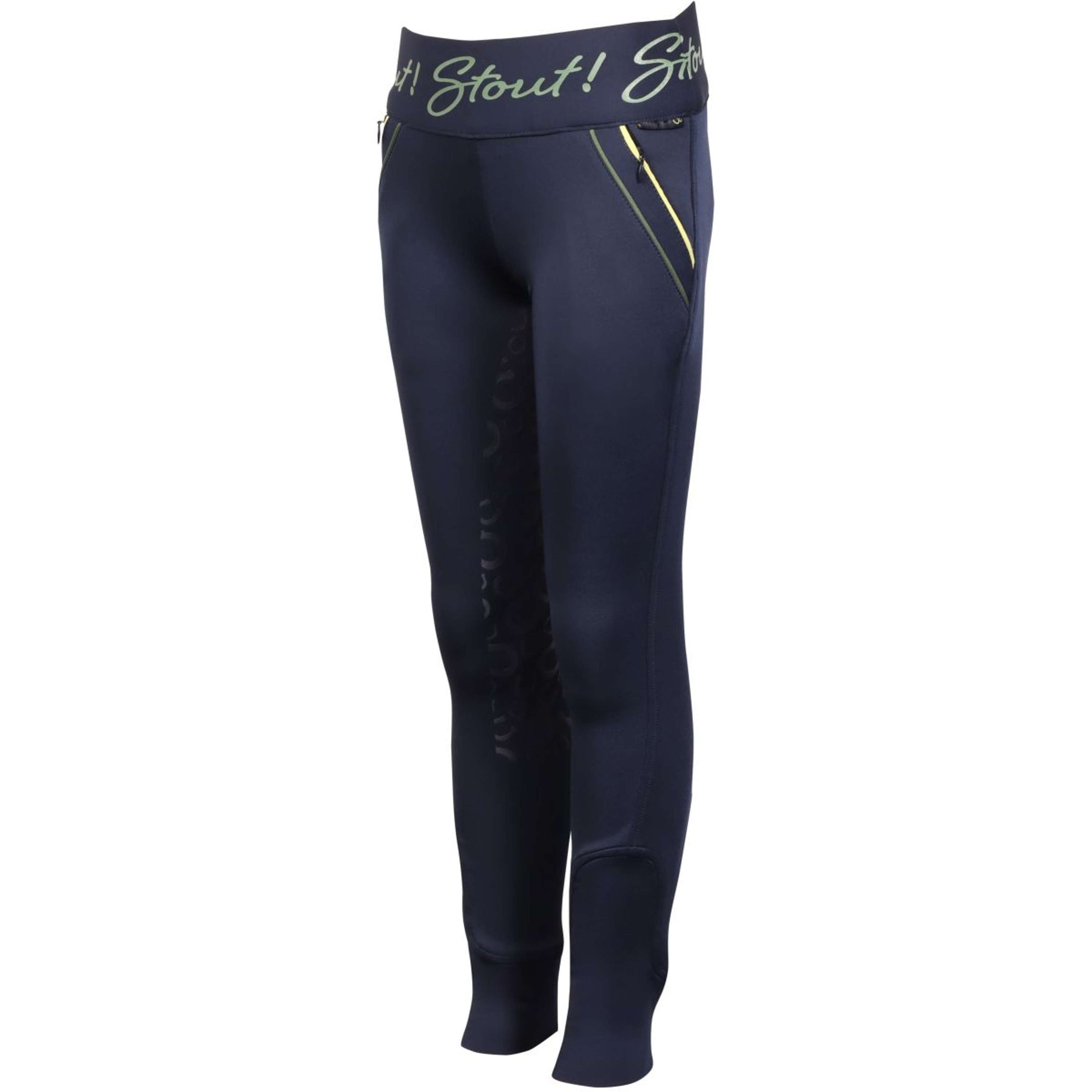 Harry's Horse Legging d'Équitation Equitights STOUT! Lime Full Grip Marin
