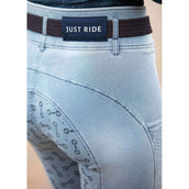 Harry's Horse Pantalon d'Équitation Just Ride Retro Full Grip Bleu clair