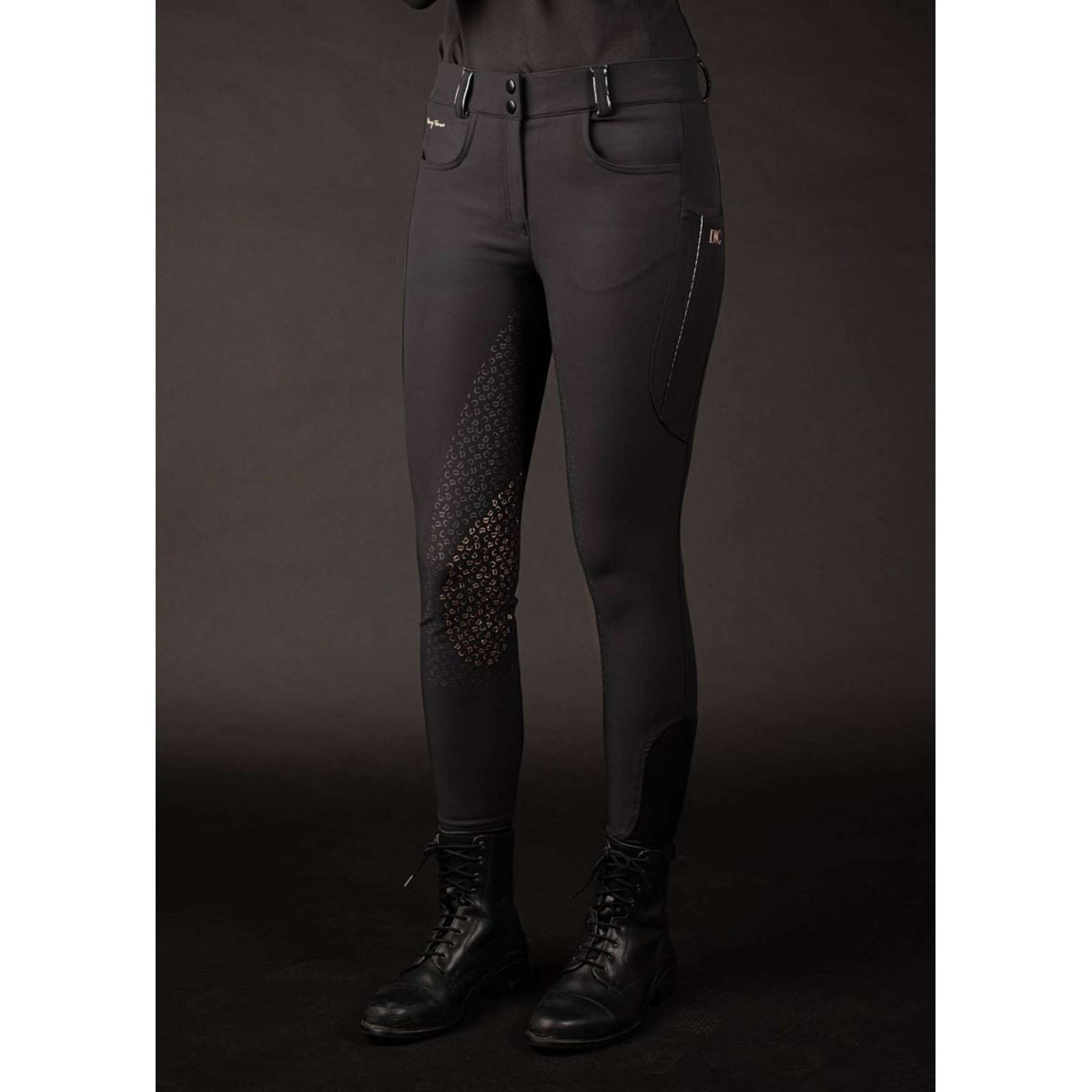Harry's Horse Pantalon d'Équitation Denici Cavalli Stardust Full Grip Noir