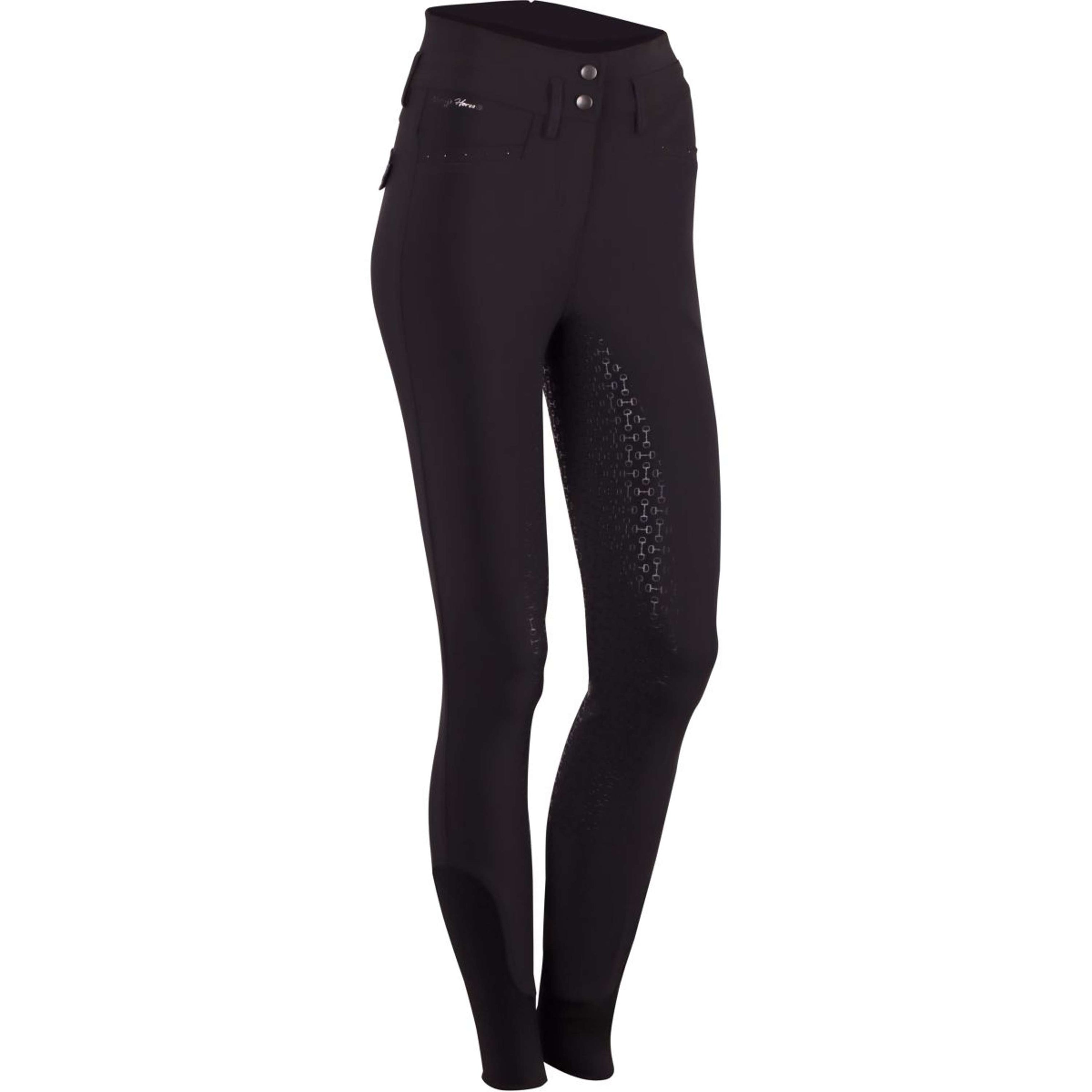 Harry's Horse Pantalon d'Équitation Classy Roan Full Grip Jet Black