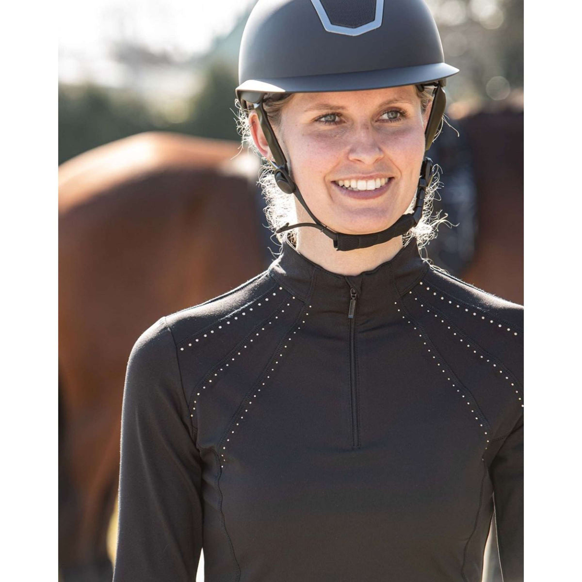 Harry's Horse Chemise Denici Cavalli Stardust Crystal Noir