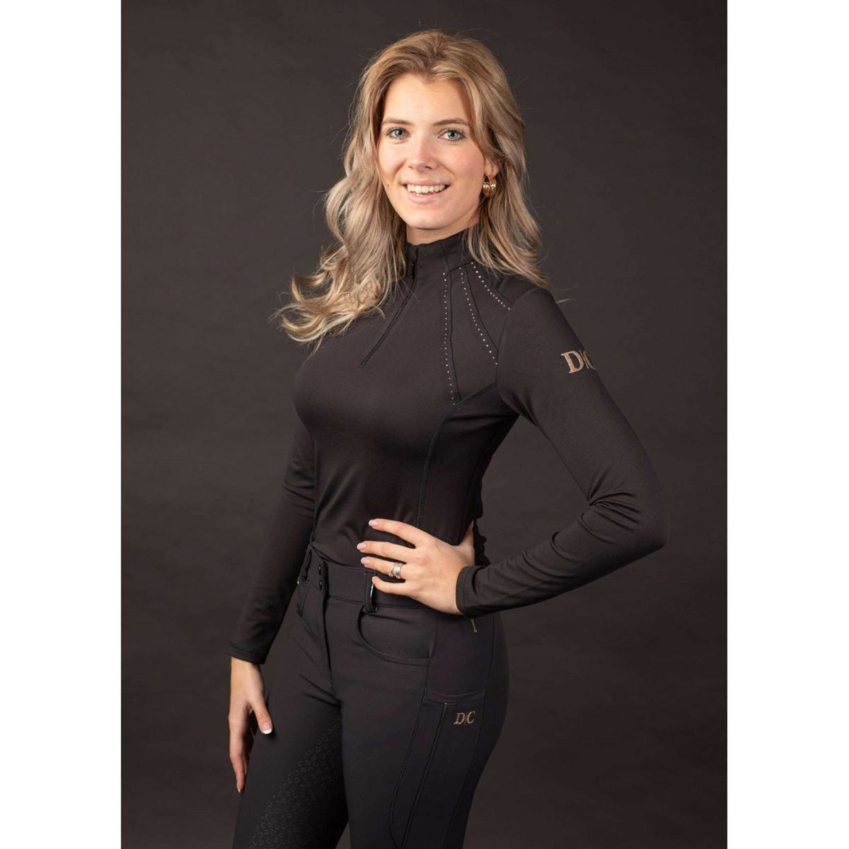 Harry's Horse Chemise Denici Cavalli Stardust Crystal Noir