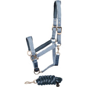 Harry's Horse Ensemble Licol Just Ride Retro Bleu Acier