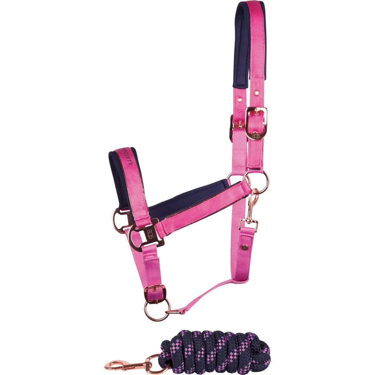 Harry's Horse Ensemble Licol Satin Eli Rosebud