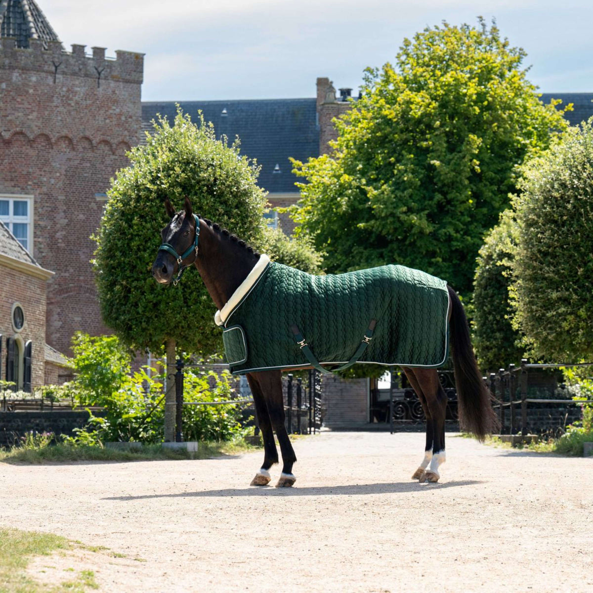 HB Ruitersport Couverture de Concours Special Peach Forest Green