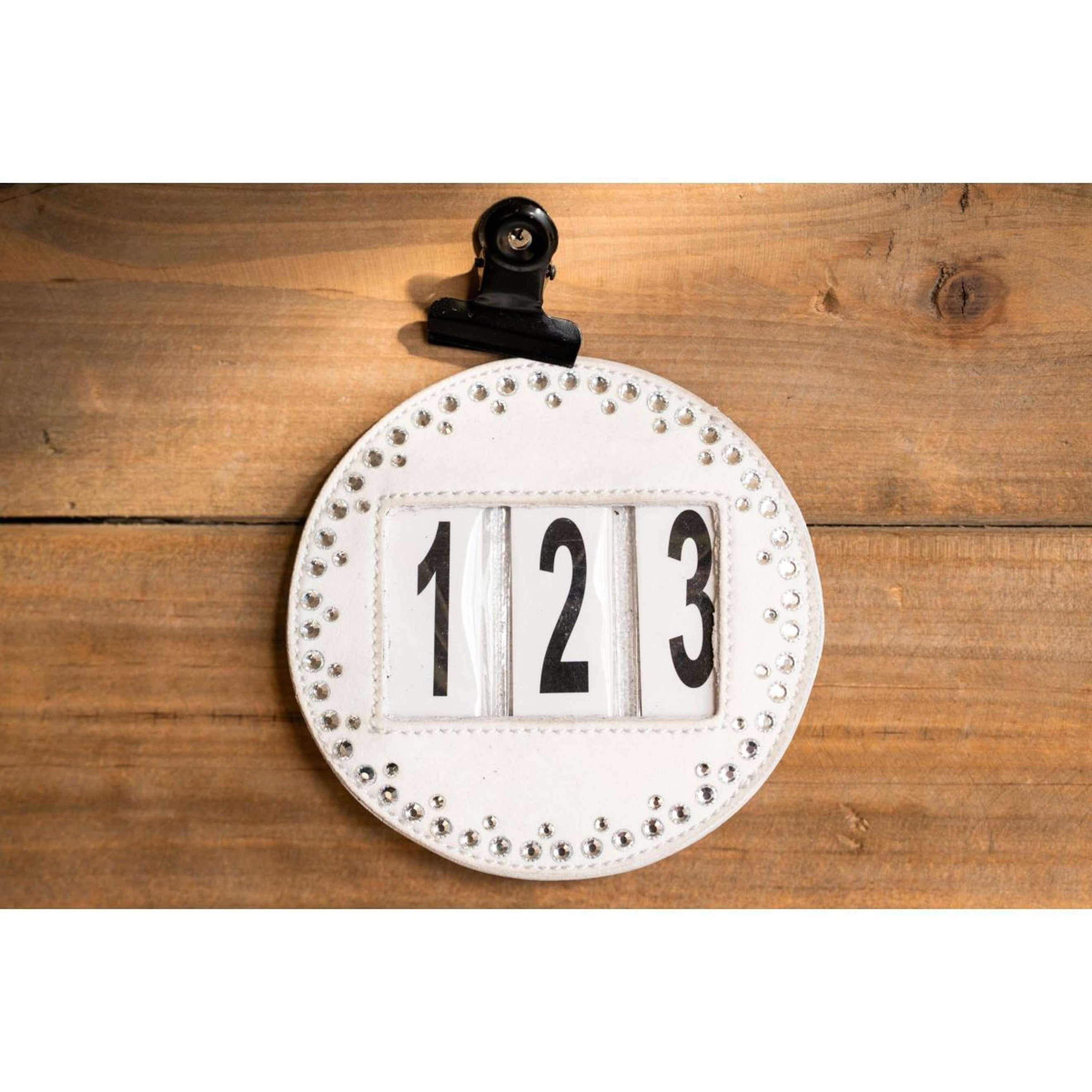 HB Numéros de Concours Hot Fix Blanc