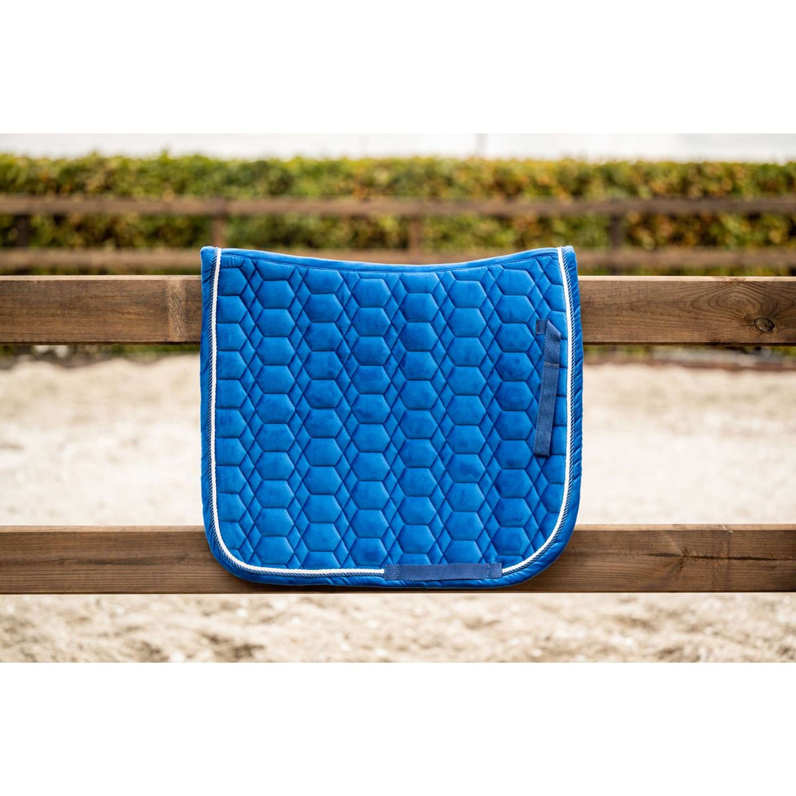 HB Showtime Tapis de Selle Velvet Dressage Turkish Blue