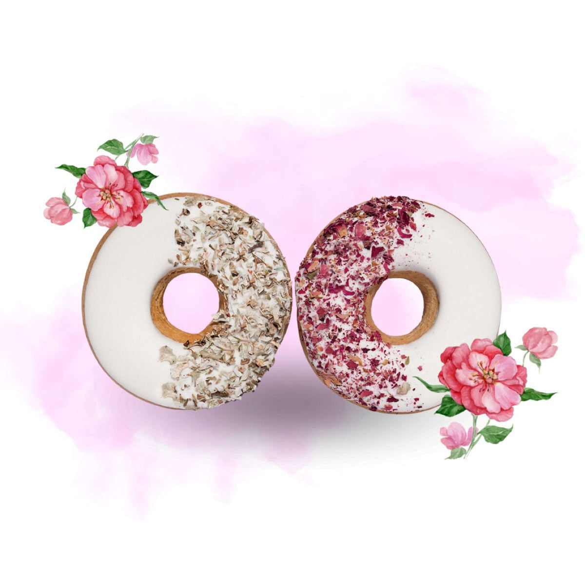 Candy Horse Donut Rose petals/Iceland moss