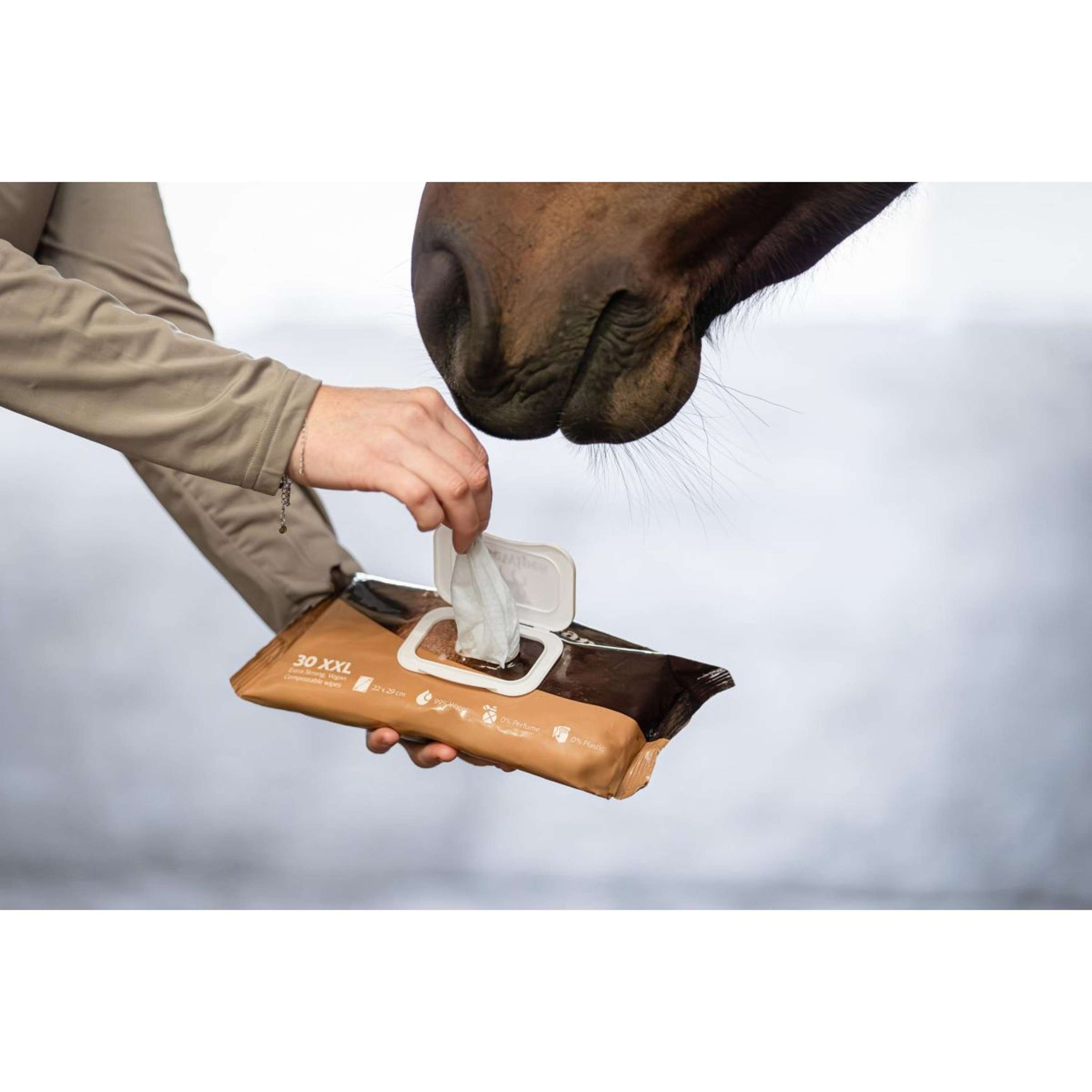 HB HorseWipes Natural Clean Blanc HB HorseWipes Natural Clean Blanc