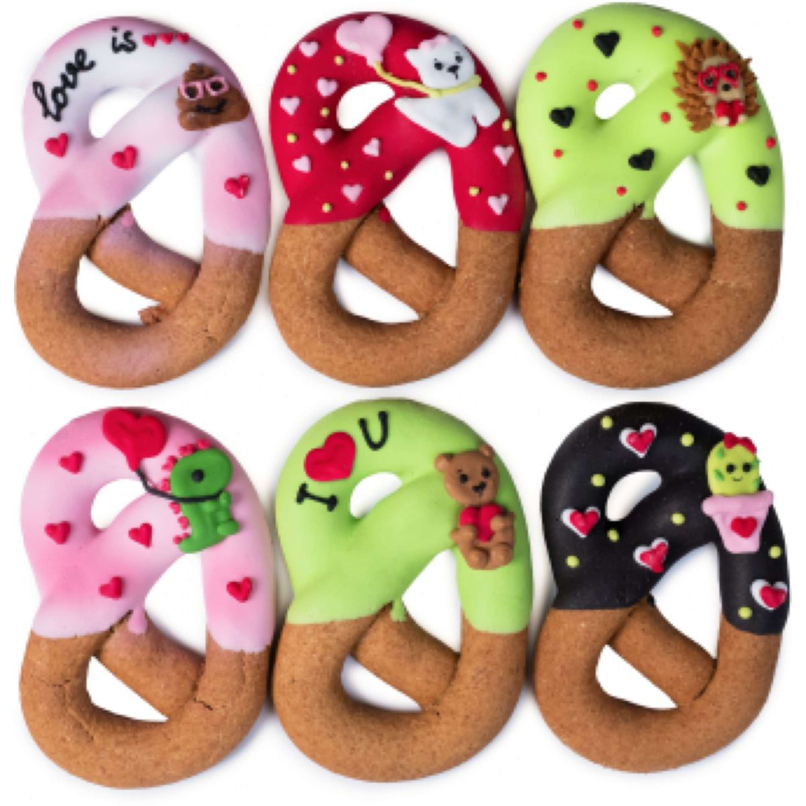 Candy Horse Love Cookies Iced Pretzel