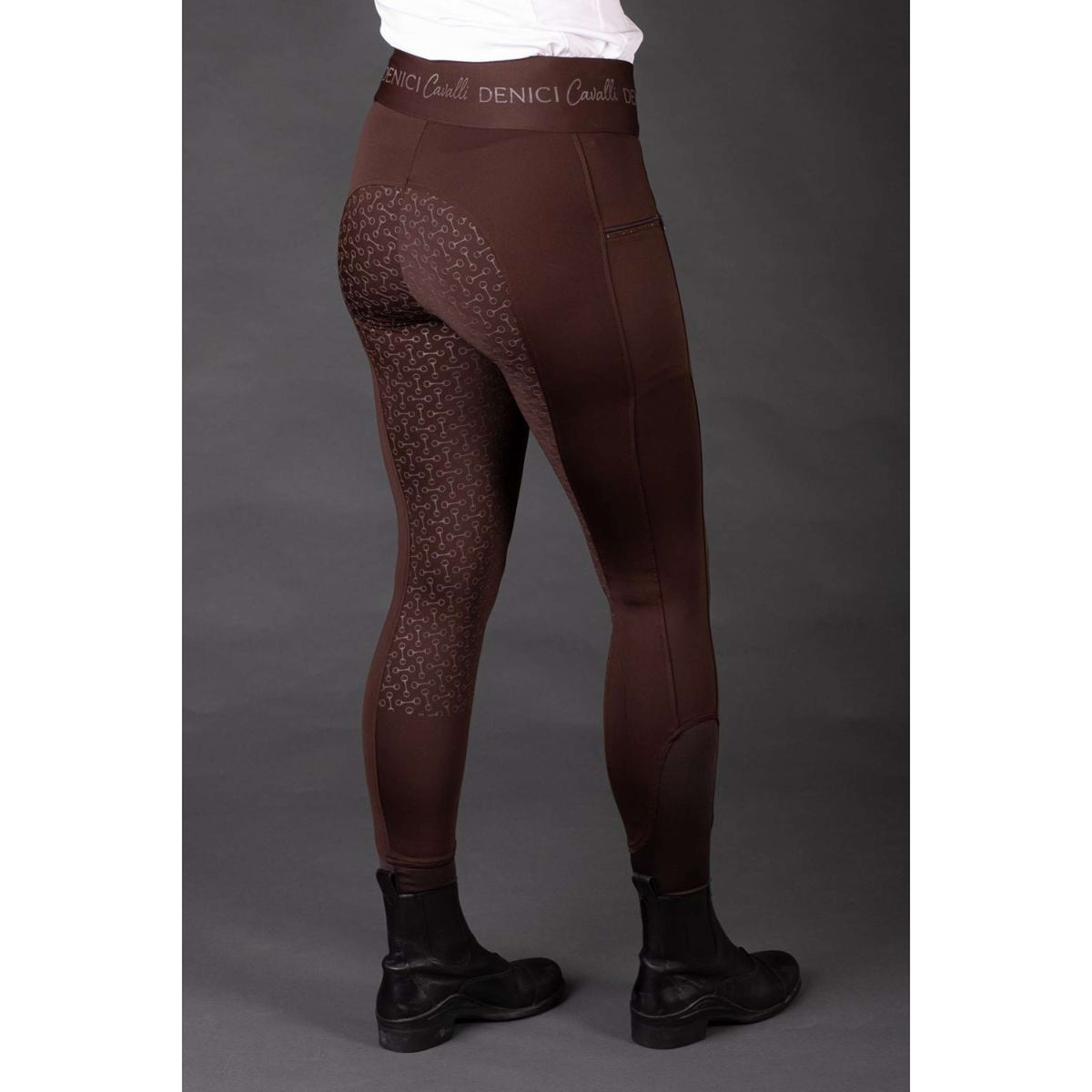 Harry's Horse Legging d'Équitation Equitights Denici Cavalli Full Grip Marron