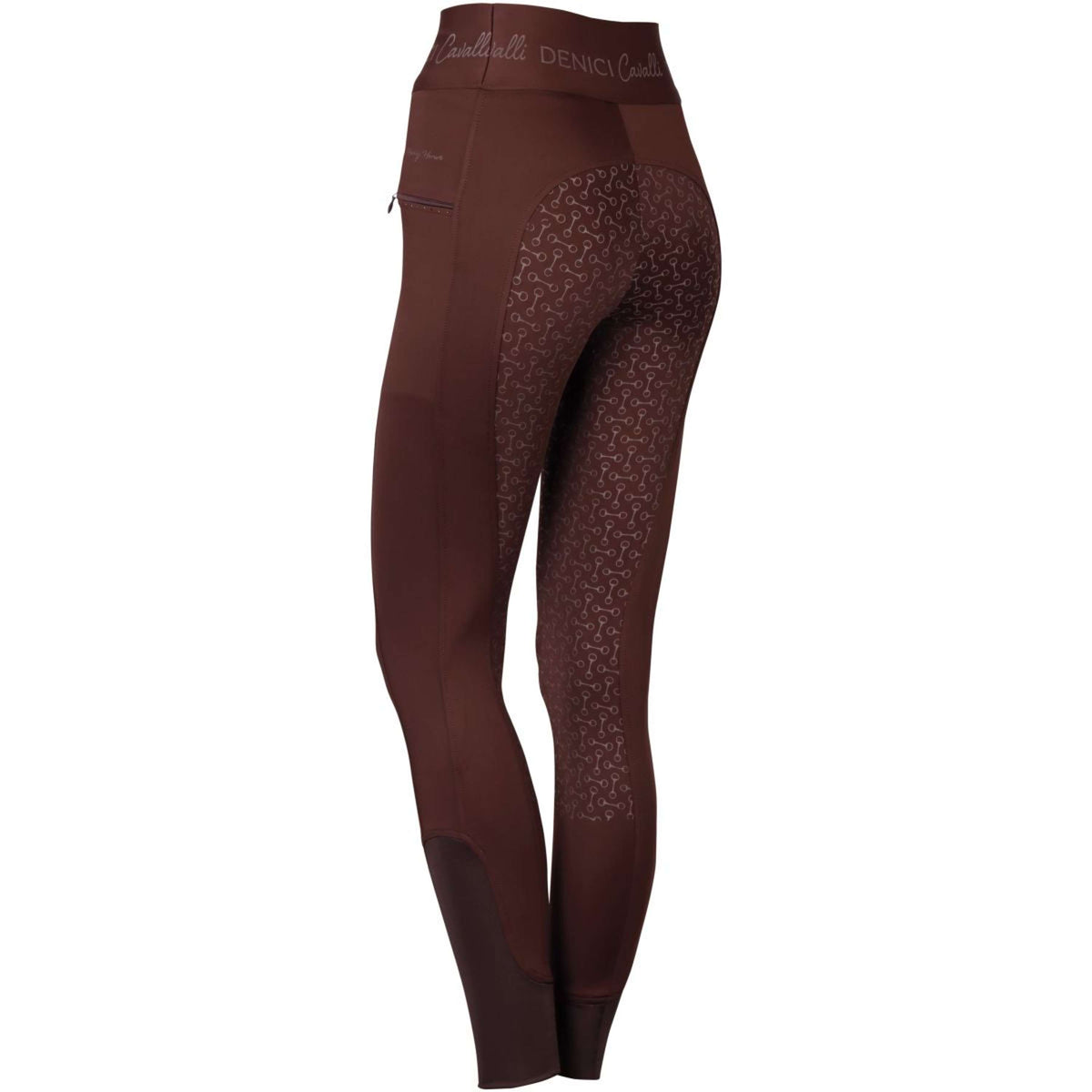 Harry's Horse Legging d'Équitation Equitights Denici Cavalli Full Grip Marron