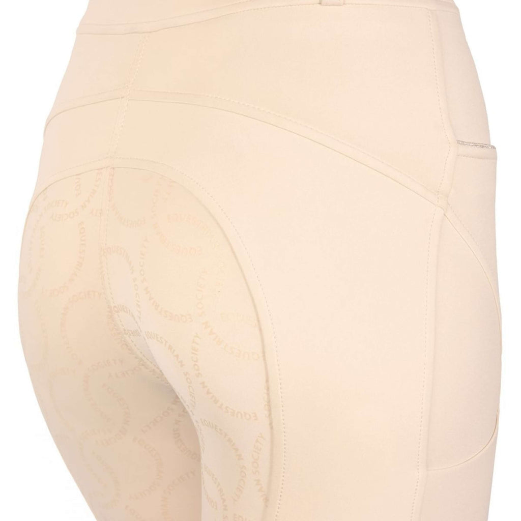 Harry's Horse Legging d'Équitation Equitights EQS Ivory Full Grip Crème