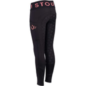 Harry's Horse Legging d'Équitation STOUT! Coral Full Grip Noir