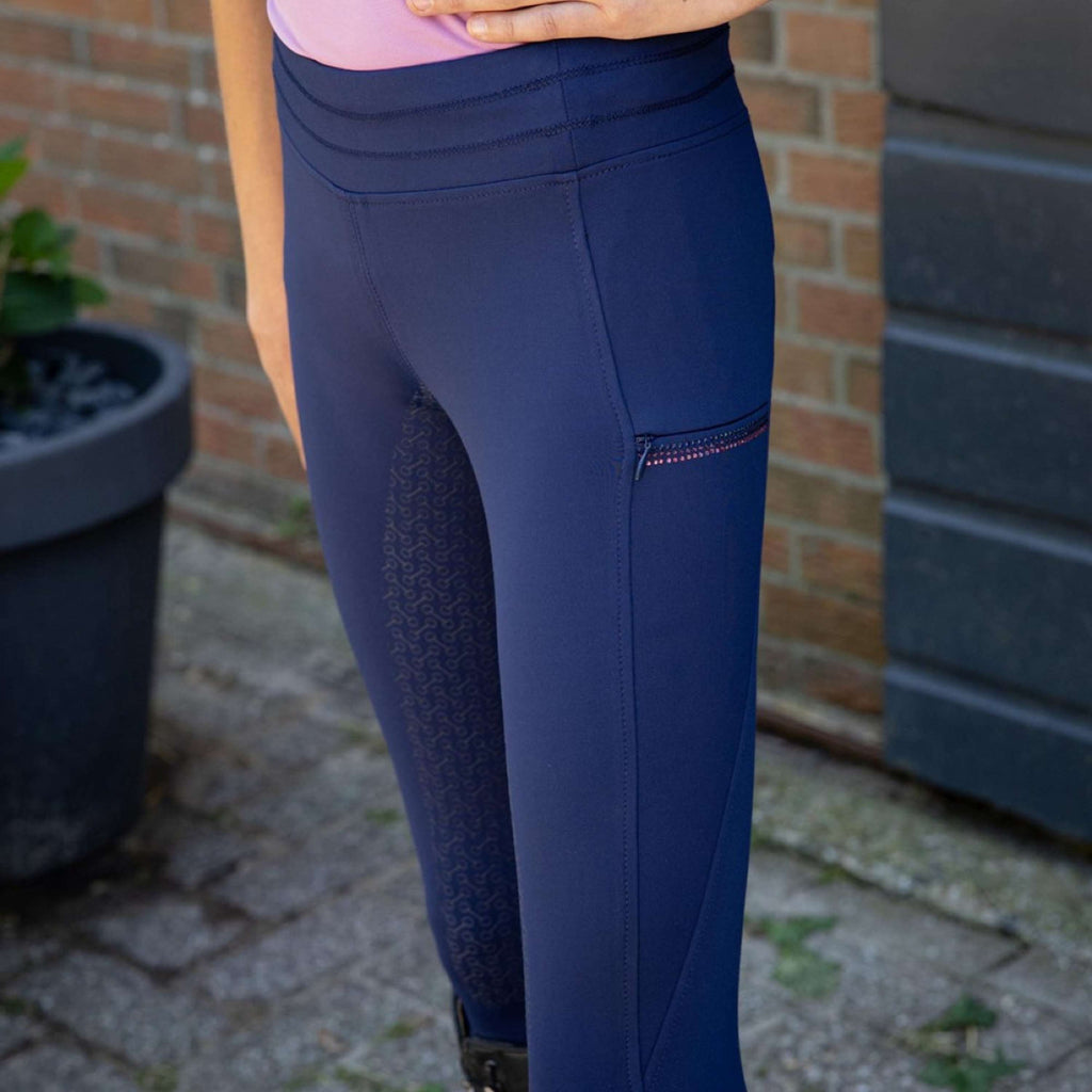 Harry's Horse Legging d'Équitation Equitights Denici Cavalli Purple Passion Full Grip Peacoat