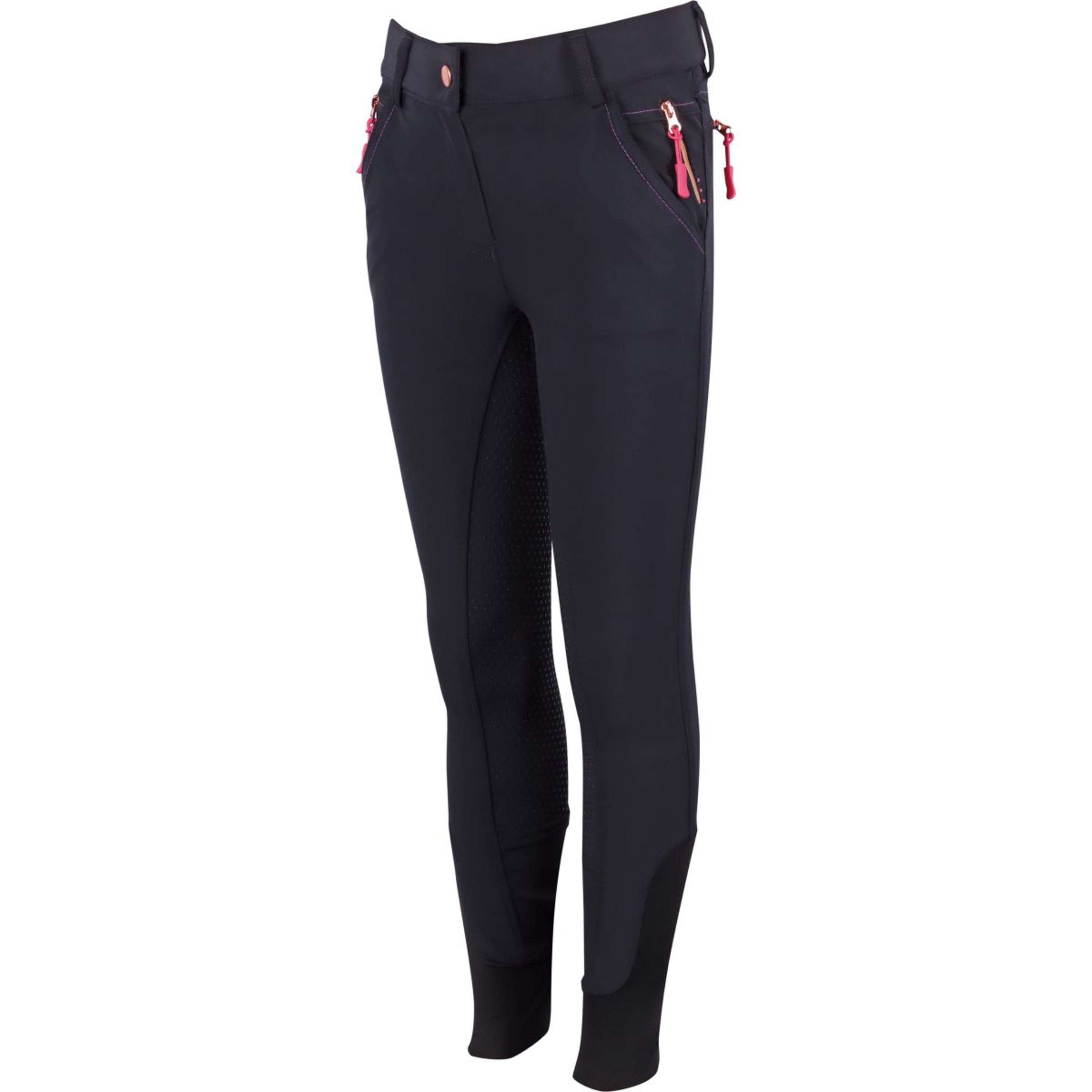 Harry's Horse Pantalon d'Équitation Diva Fuchsia Full Grip Noir