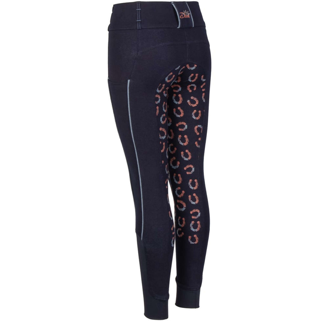 Harry's Horse Pantalon d'Équitation Equitights Diva Mauvewood Denim Full Grip Collegiate-Blue