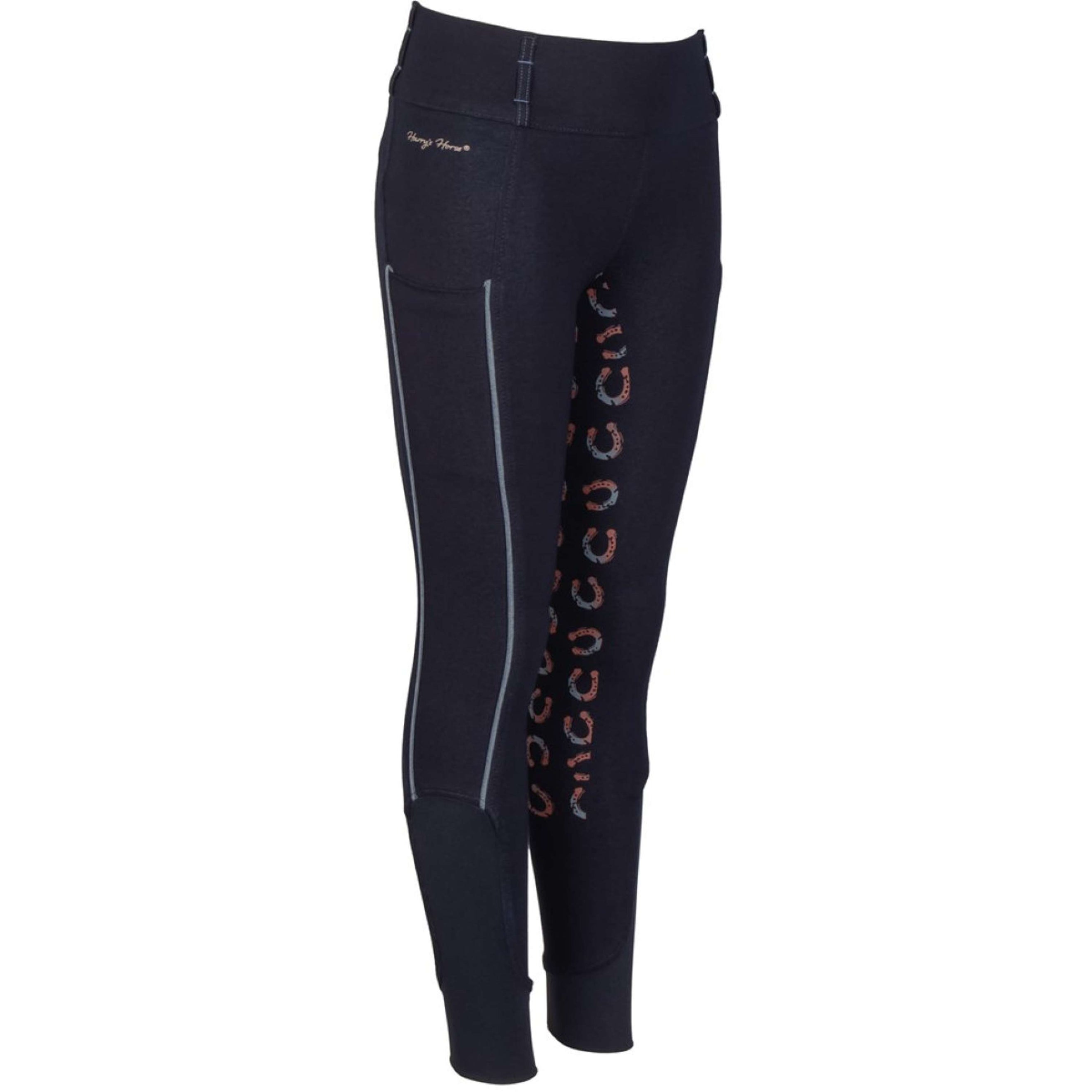 Harry's Horse Pantalon d'Équitation Equitights Diva Mauvewood Denim Full Grip Collegiate-Blue
