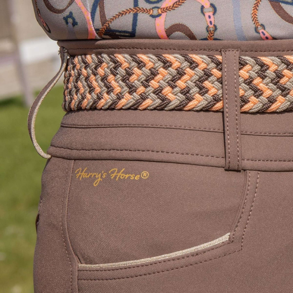 Harry's Horse Pantalon d'Équitation Classy Full Grip Coffee Quartz