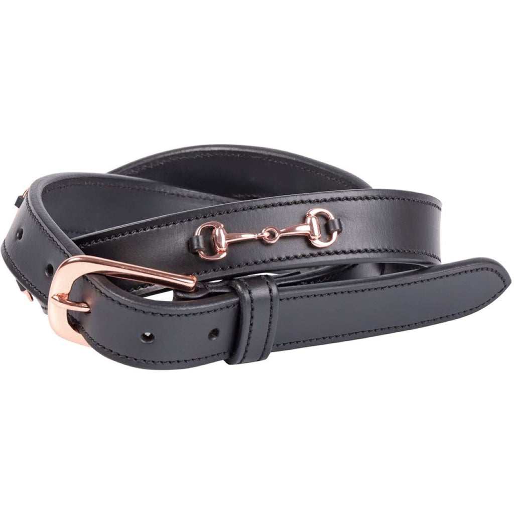 Harry's Horse Ceinture Bit Cuir 2 Noir/Or rose