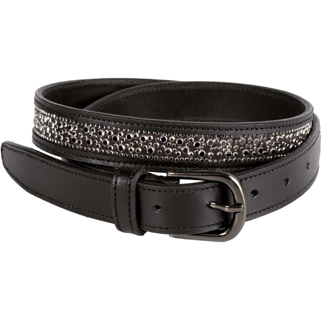 Harry's Horse Ceinture Leder Crystal Drops Gunmetal