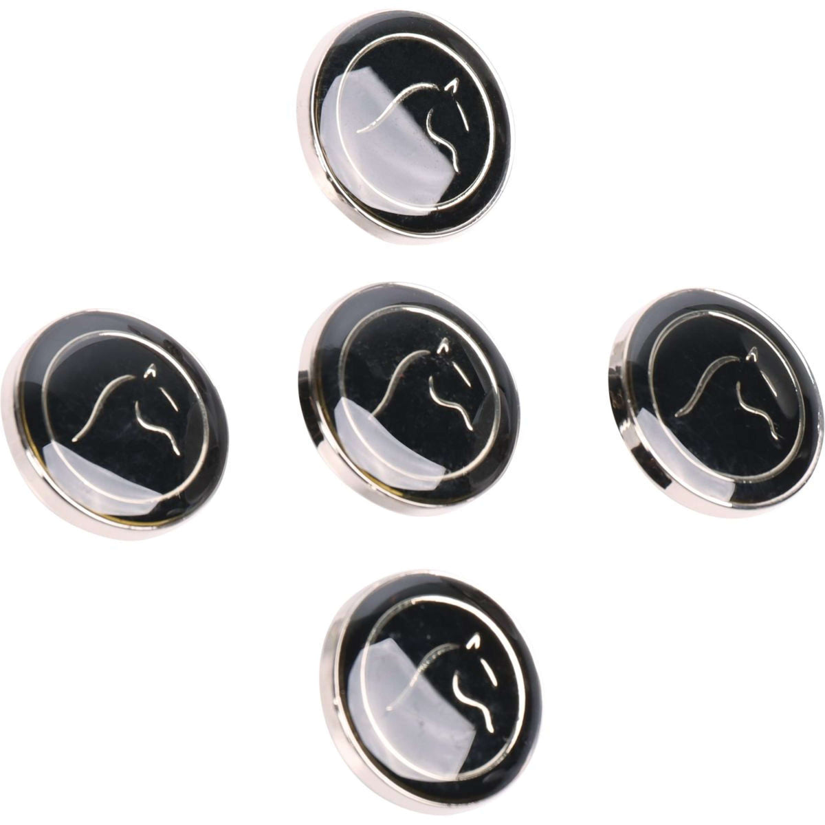 Harry's Horse Boutons De Manches Horse Noir