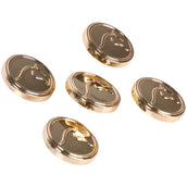 Harry's Horse Boutons Metallic Horse Or